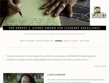 Tablet Screenshot of ernestjgainesaward.org